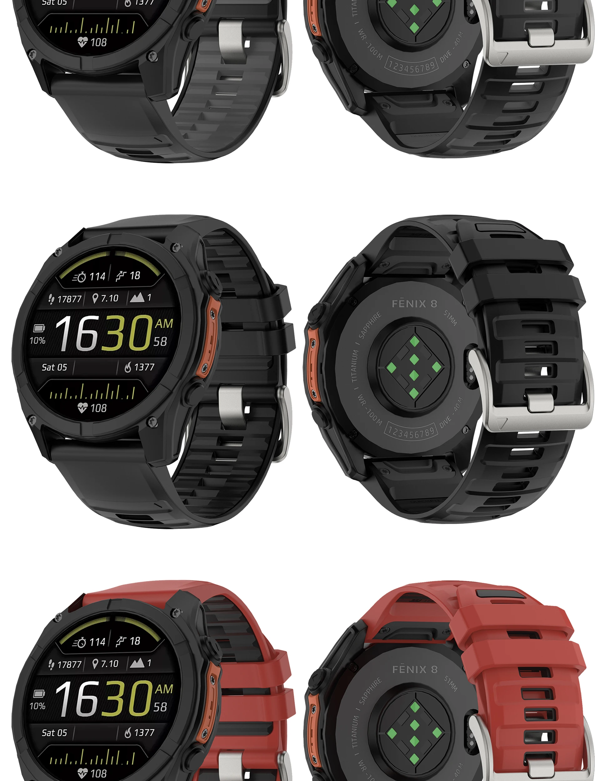 Für Fenix 8 47mm 51mm Uhrenarmband 22 26mm QuickFit Armband für Garmin Fenix 8 7 7X Pro 6 6X Pro 5 5X 965 955 Epix Pro Gen2 Armband – Detail 7