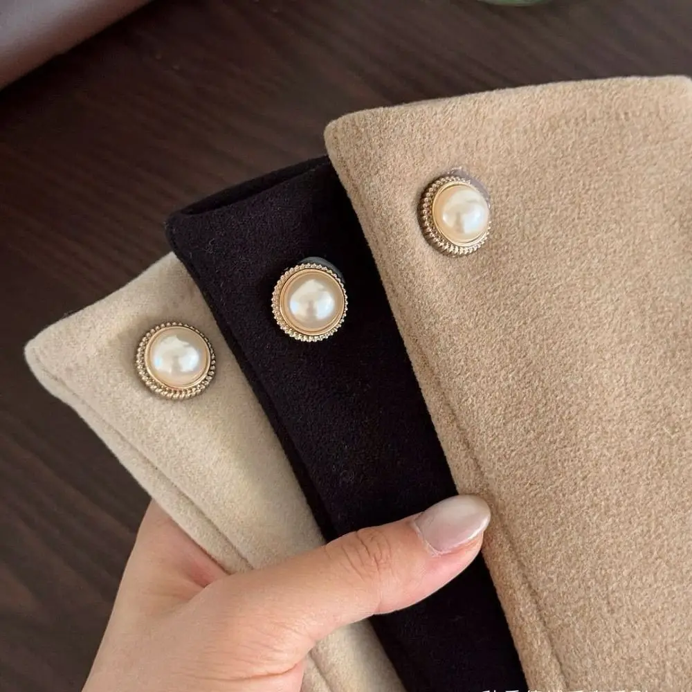 لطيف المخملية الشتاء قفازات ركوب الدراجات القلب لؤلؤة النساء القفازات شاشة تعمل باللمس سميكة أفخم قفازات الشتاء