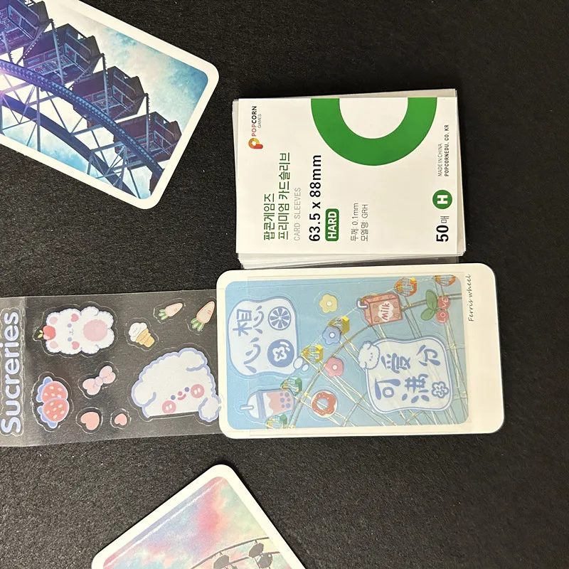 50-500Pcs Korea Karte Ärmeln HD Transparent Kpop Idol Karte Schutzhülle Photcards Schutz Fall Box Für Popcorn karte Holde – Detail 1