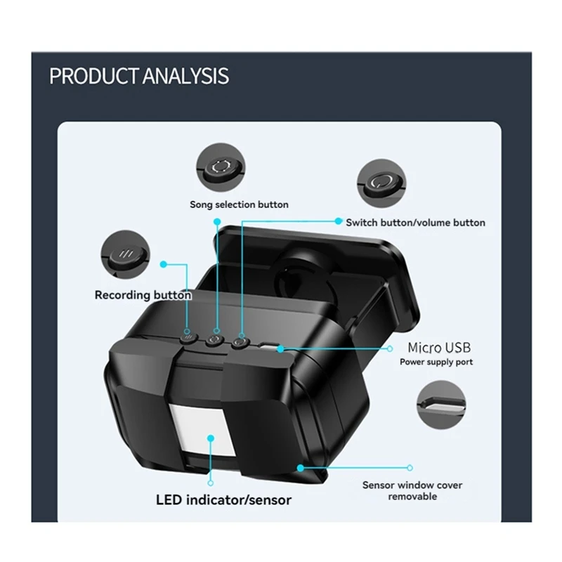 Rechargeable Smart Welcome Doorbell Welcome Sensor Wireless Welcome Doorbell Voice Reminder For Store Entrance