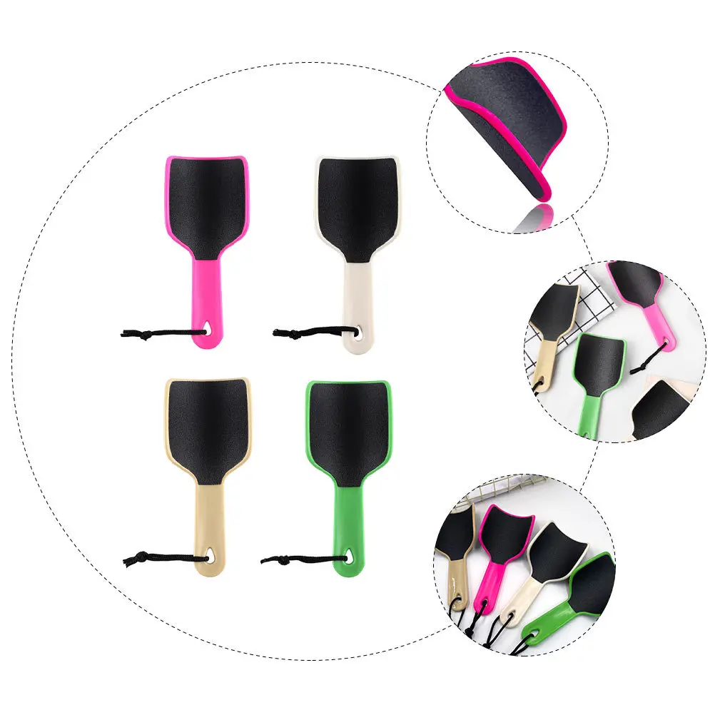 

4pcs U Shaped Pedicure Tools Foot Care Files Exfoliating Trimmers Dead Skin Callus Remover Dual Sided Handheld Foot Rasp Nail