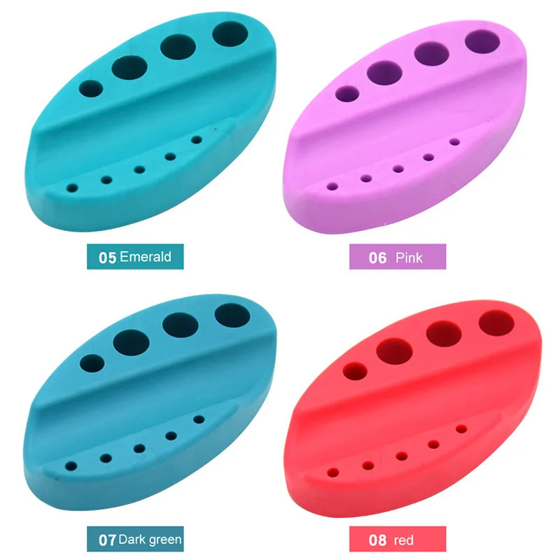 Oval Silicone Cup Rack Color Rack Semi-Permanent Ink Cup Holder Embroidery machine Stand can put Handwriting pen, cotton swab