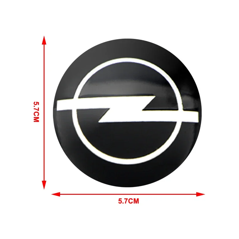 4pcs Car wheel hub badges and wheel hub logo stickers For Opel Corsa Astra Insignia Vectra Zafira Meriva Mokka Grandland Vivaro