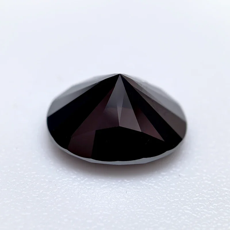 Moissanit-Stein Ovaler Schliff Schwarze Farbe VVS1 Hochwertige DIY-Charms Schmuckherstellung Hauptmaterialien mit Zertifikat – Detail 5