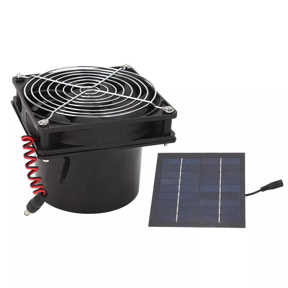 50W Solar Powered Exhaust Fan with Efficient Solar Panel for Enhanced Ventilation in Greenhouses Attics and More