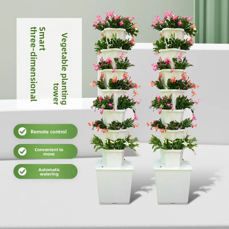 

APP Control Smart Three-dimensional Vegetable Planting Hydroponic Growing Tower Group Irrigation & Hydroponics Equipment