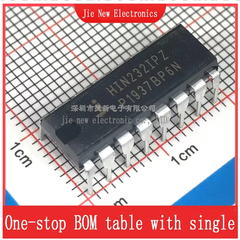 5PCS HIN232IPZ DIP16 Integrated circuit new original spot supply