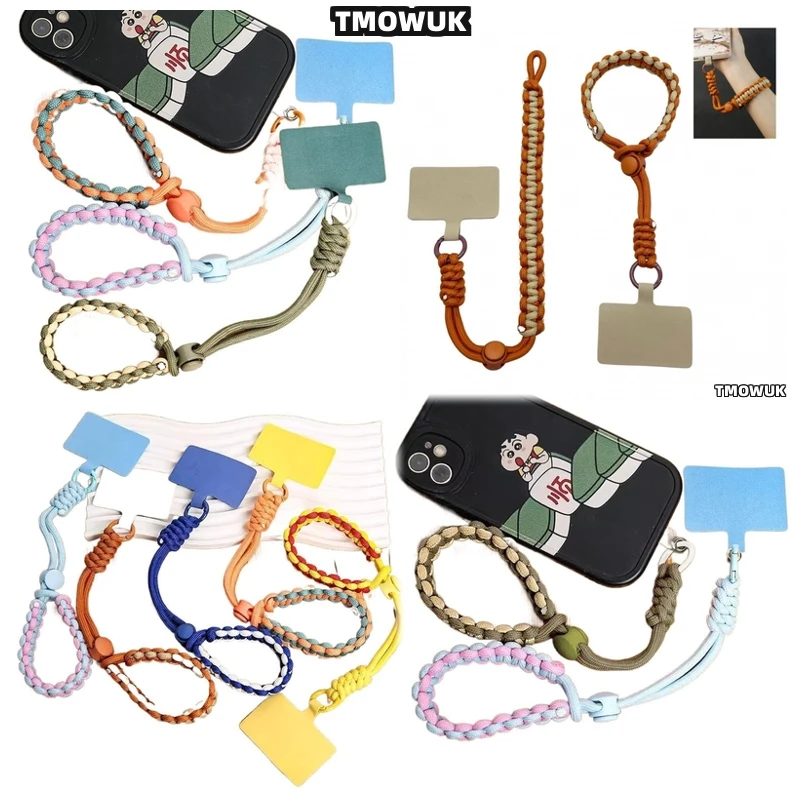 

Trendy Anti-Theft Phone Strap - Twist Rope Wrist Band With Geometric Pattern