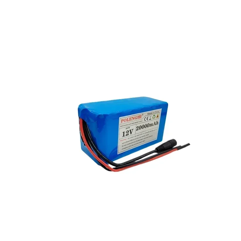 100% จริงขนาดใหญ่ความจุ 12V 20000mAh 3S7P 18650 แบตเตอรี่ลิเธียมแบบชาร์จไฟได้ในตัวอัจฉริยะ BMS 12.6V 2A Charger