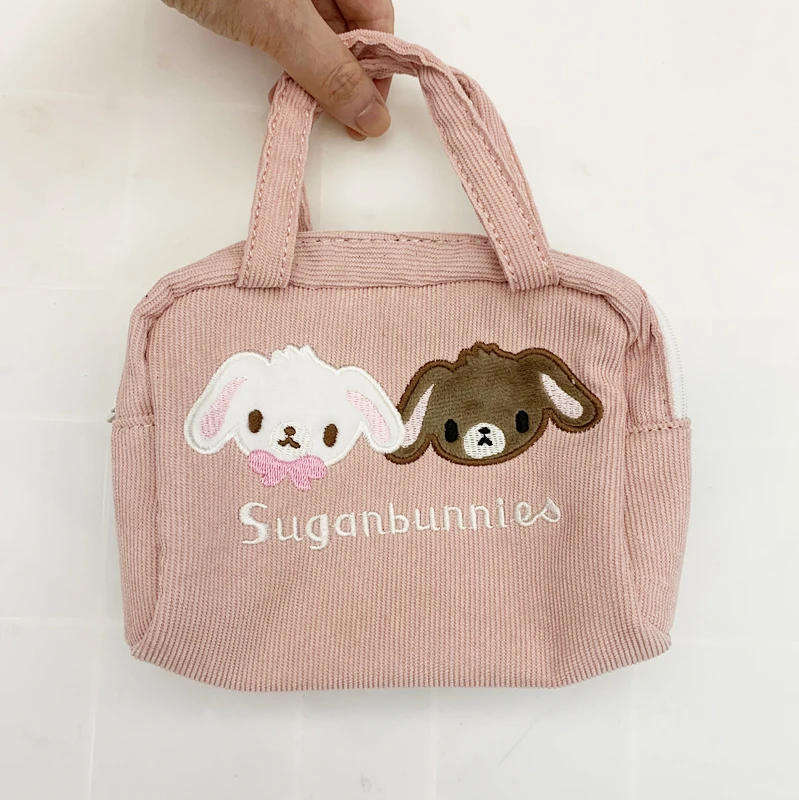 Sugarbunnies Mini Handbag Cute Hand Bags for Women Ladies Kawaii Small Cosmetic Makeup Bag Storage Organizer