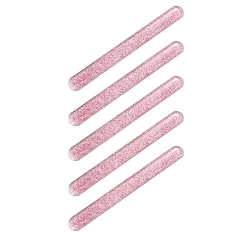 

AAAU-5X Стеклянная пилочка для ногтей Crystal Nail Shiner Nano Mini Buffers Block с портативным чехлом для натуральных ногтей