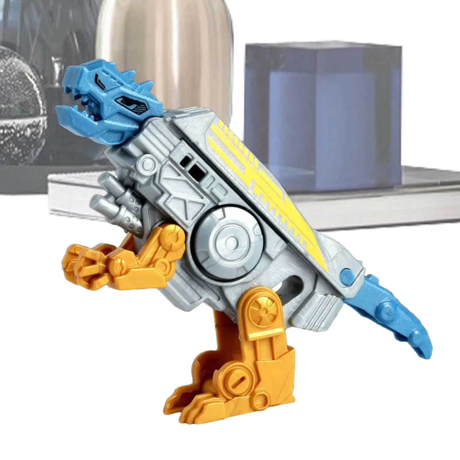 

Игрушки-трансформеры динозавров 2 в 1, вращающиеся игрушки-трансформеры динозавров, складные крутые гаджеты для малышей дошкольного возраста