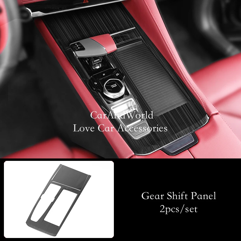 Carbon Stainless Car Accessories Gear Shift Door Glass Lift Speaker Air Condition Vent Cover Trims For Changan CS75 Plus 22-23