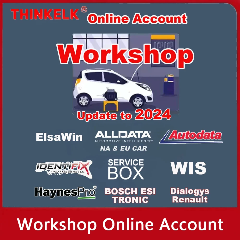 2024 Workshop Online Account for Alldata AutoData All Auto Data Elsa Win Service Box WIS FCA Haynes PRO Auto Repair Software