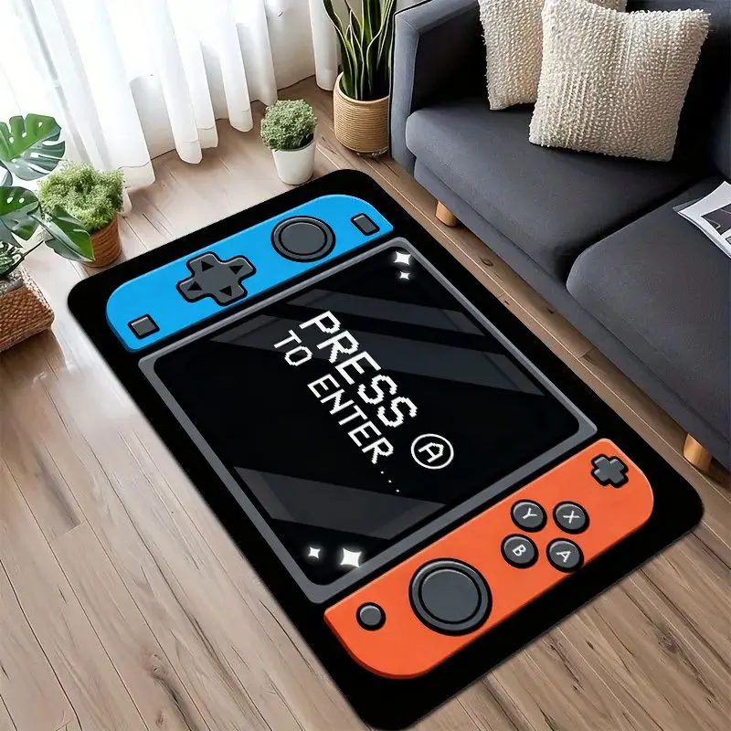 VIKAMA Game Controller Entrance Carpet Soft Non Slip Floor Mat Washable Entry Hall Rug for Bedroom Living Room Gaming Home Decor view 4