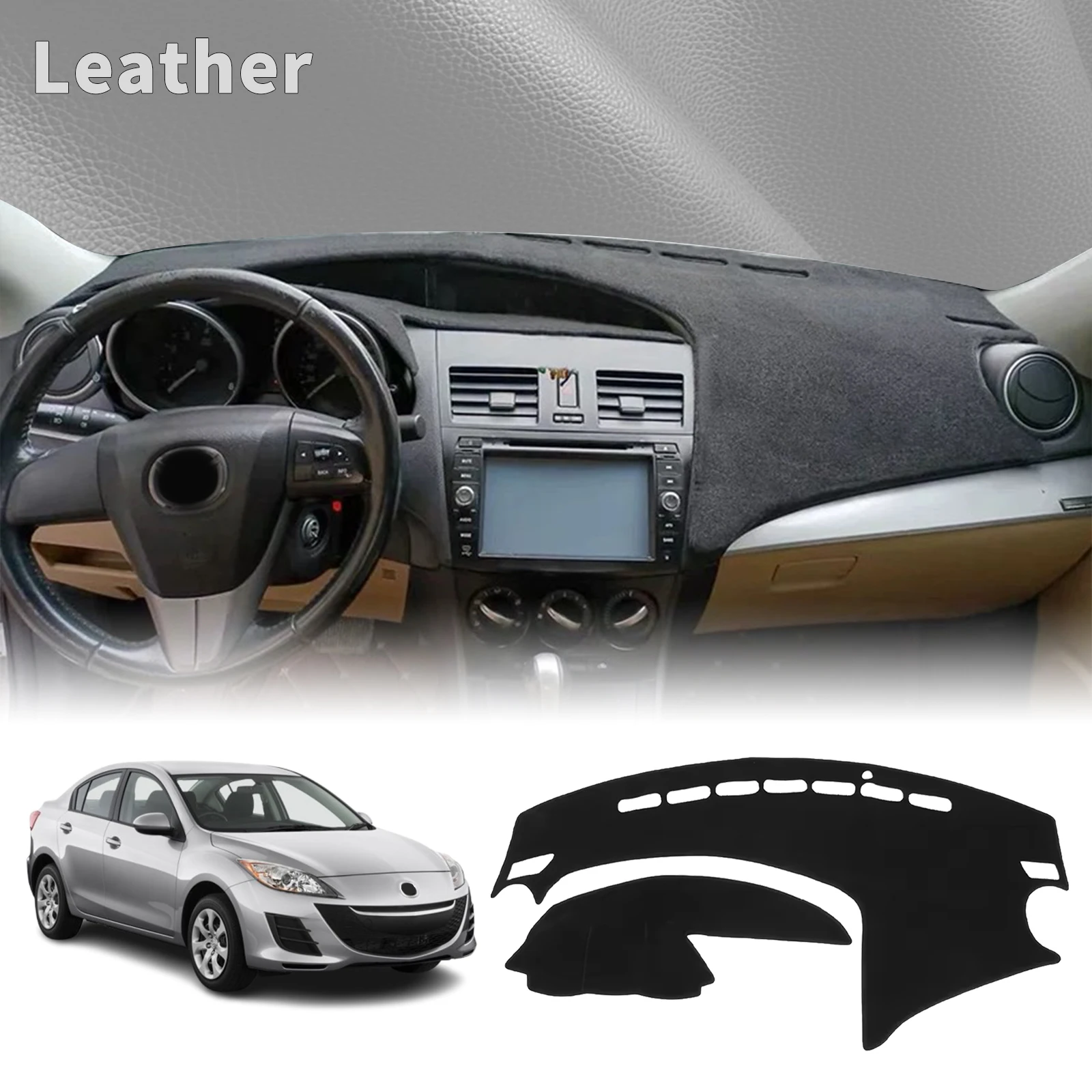 

fit for Mazda 3 Axela BL 2009 2010 2011 2012 2013 Dashmat Dashboard Cover Pad DashMat Sunshade Protective Carpet Car Accessories