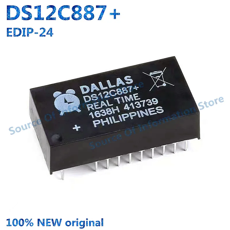 DS12C887+ EDIP-24 Clock/Calendar I2C Interface Real Time Clock Chip