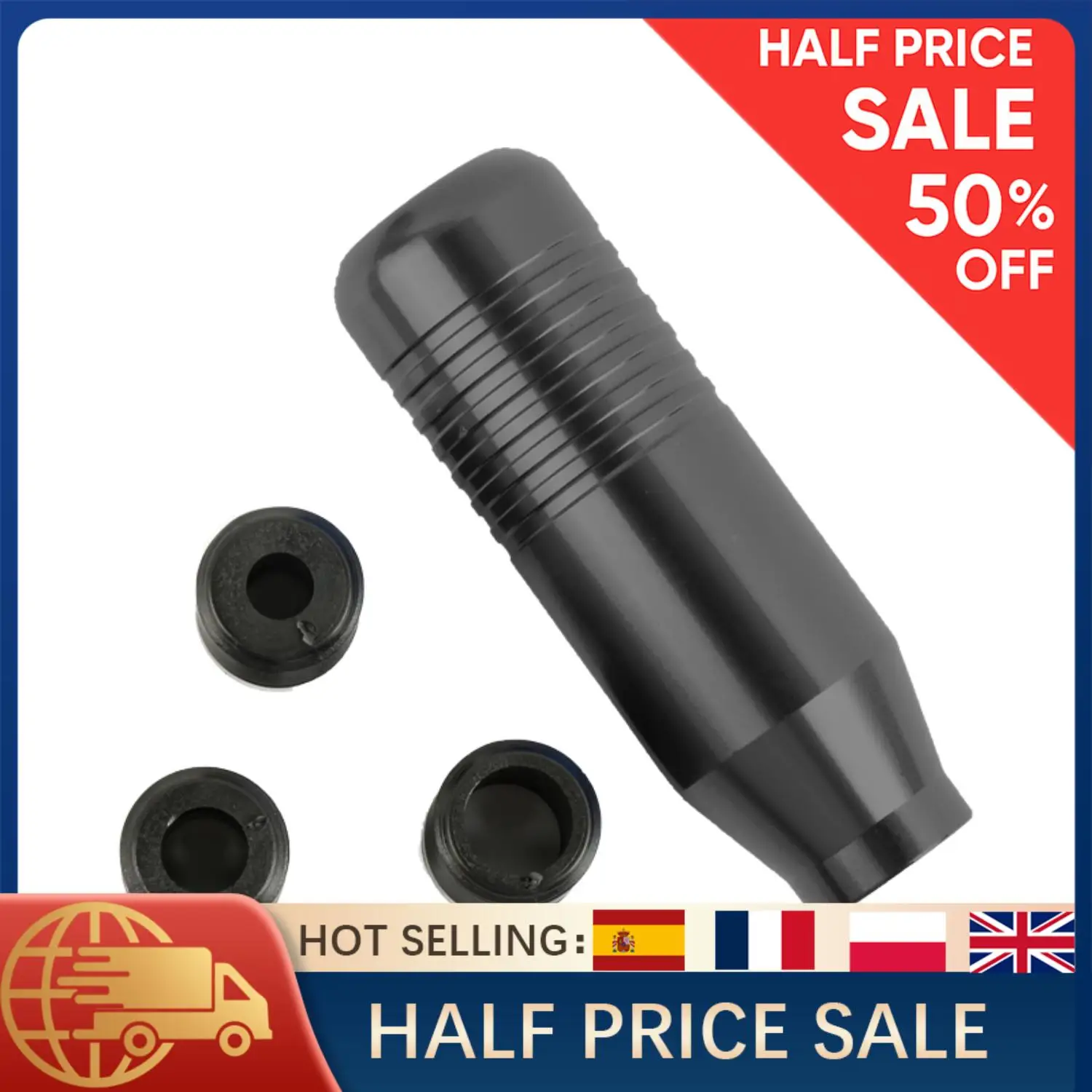 

1PC Universal Car Gear Shifter Knob Aluminum Alloy Titanium Shift Lever Head Manual Automatic Gear Stick Handle with M8 M10 M12