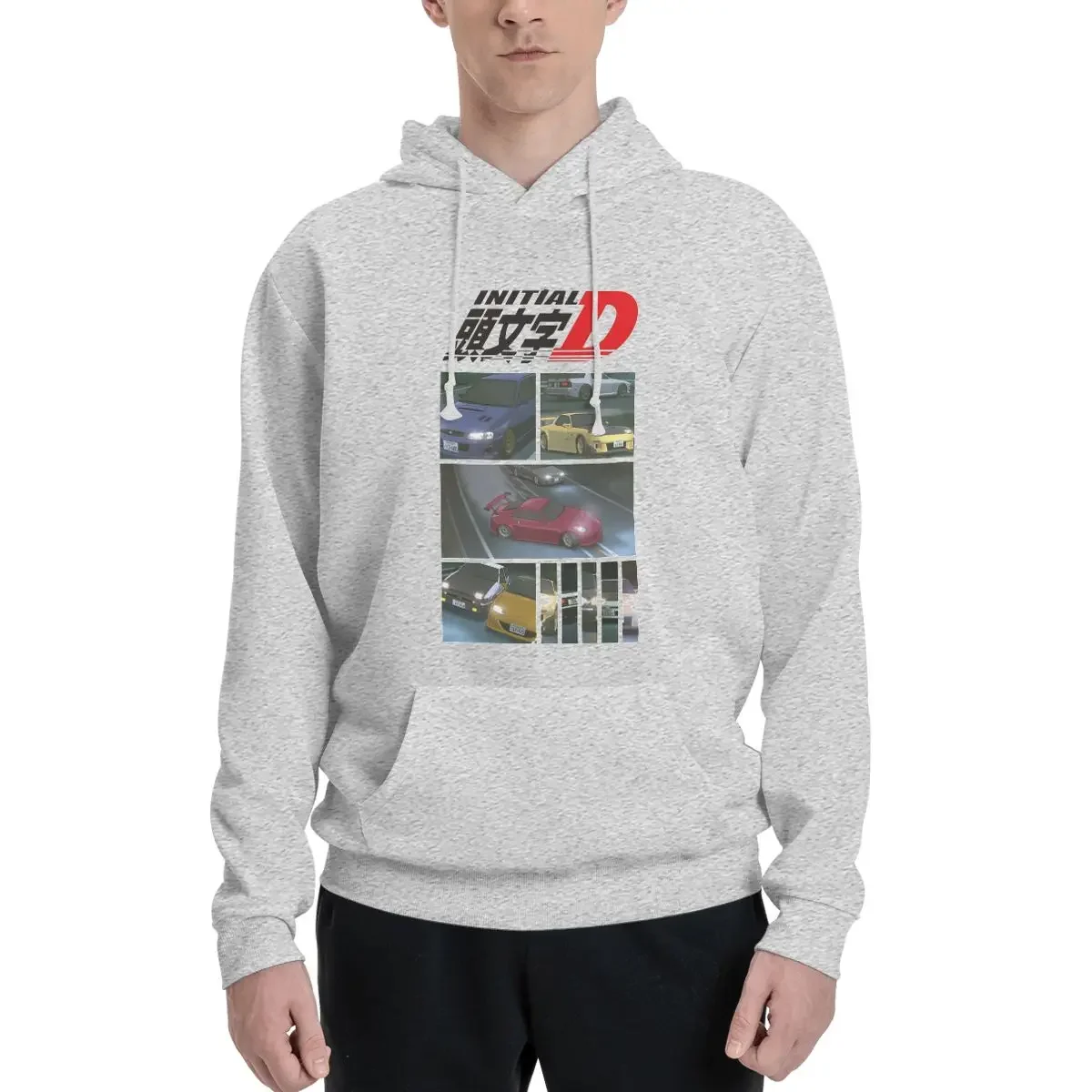 

Initial D Neon Ae86 Hoodies Men's Women Casual Pullover Sweatshirt Harajuku Long Sleeve Hooded Autumn Winter