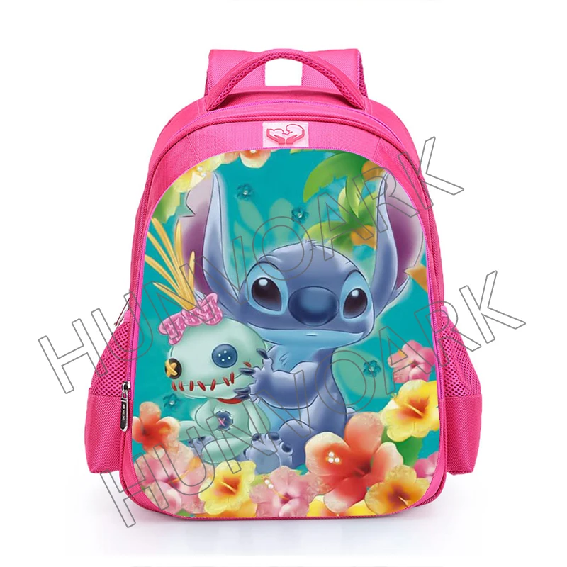 Lilo & Stitch Backpacks Orthopedic Cartoon Pink Princess Primary School Bag Girls Software backpack Kids Travel Mochilas