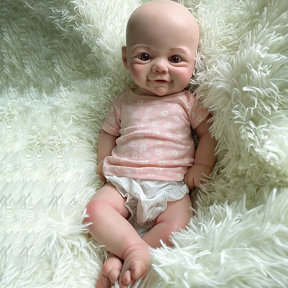 ソフト 18 インチリボーン人形フルボディプラチナシリコーンソフトガール手作り赤ちゃんリアルリアルな人形クリスマスギフト誕生日おもちゃ