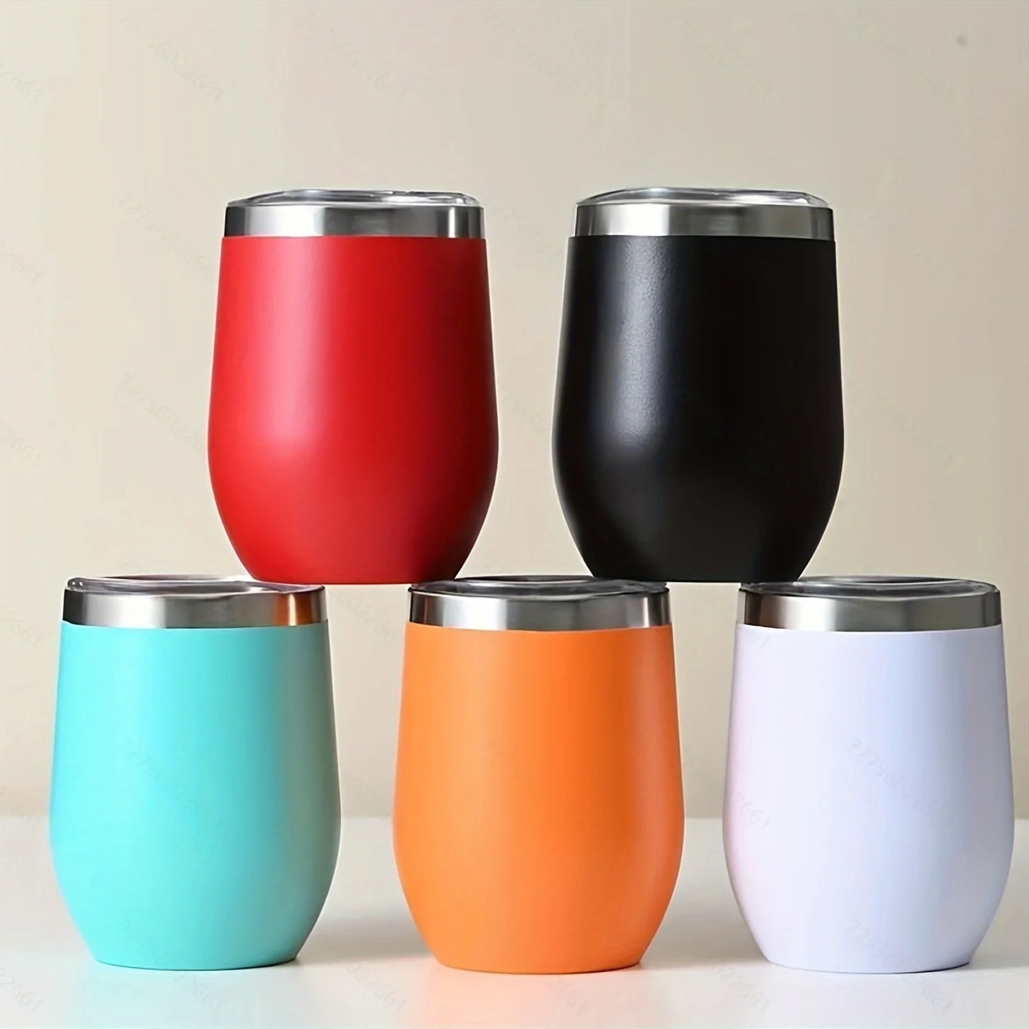 Vaso de vino de acero inoxidable de 12 oz: tapa aislada al vacío y a prueba de fugas que mantiene bebidas calientes/frías para viajes y actividades al aire libre.