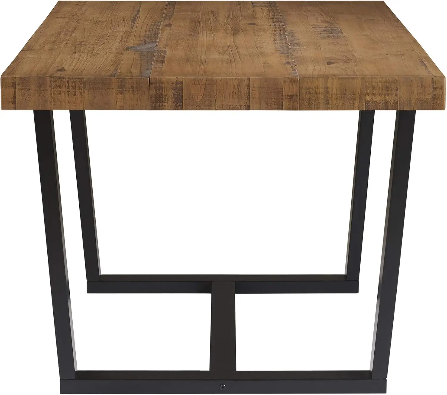 Modern solid wood conference table 52 " rustic oak