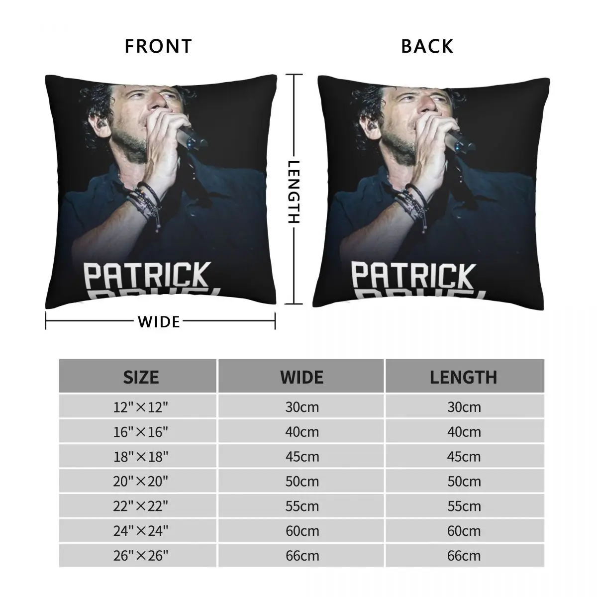 Bilanya Patrick Bruel Show Tour 2019 Pillowcase Polyester Linen Velvet Printed Decor Pillow Case Sofa Seater Cushion Cover 18