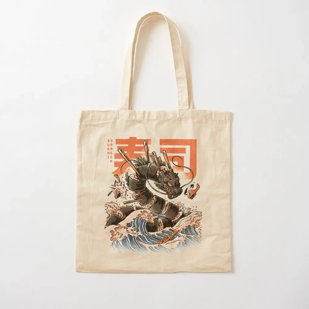 

The Black Sushi Dragon Tote Bag Women's bags Shopping bags Tote Bag