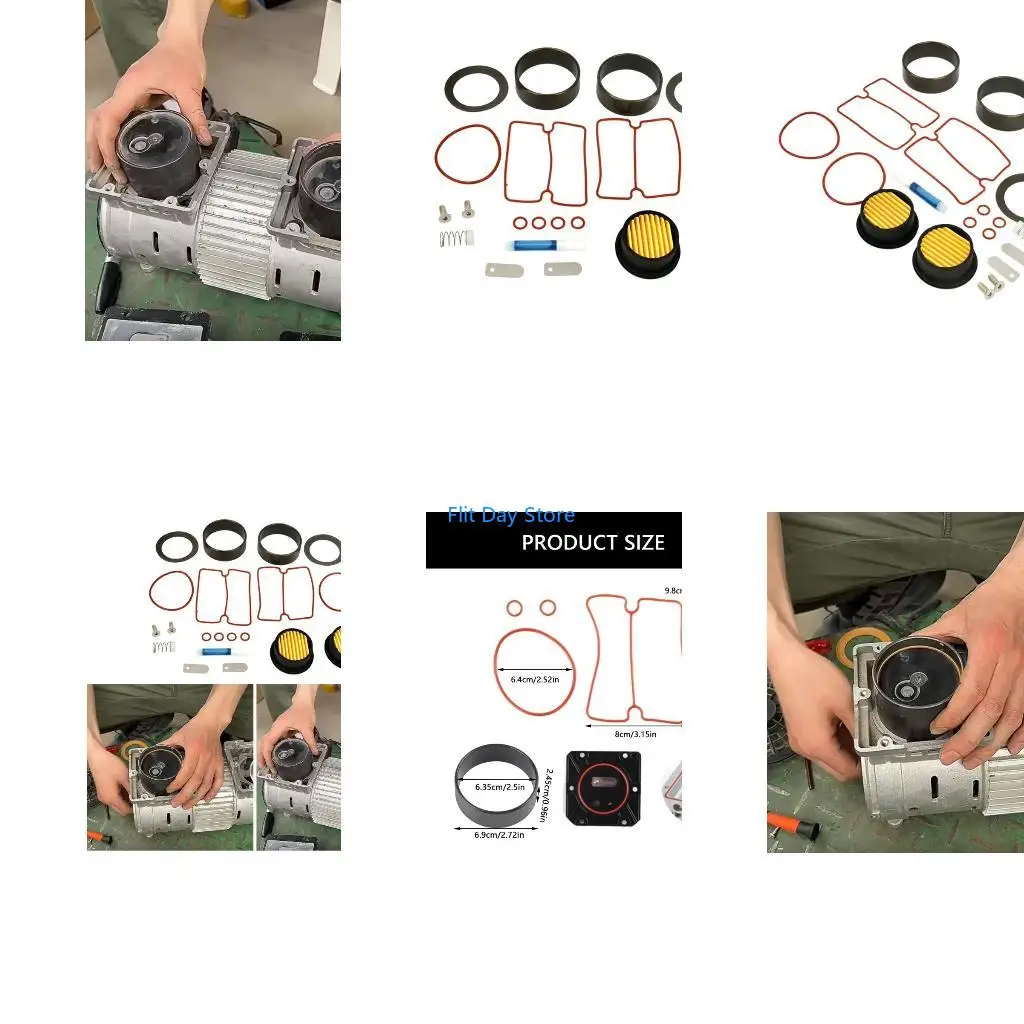 F92C 20Pieces Professional Repair Set Designs for 550W Without Oil Quiet Air Compressors for Technicians and Enthusiasts
