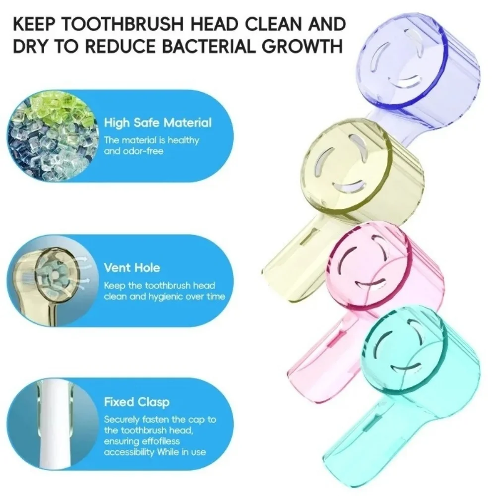 Dustproof Toothbrush Head Covers for Braun Oral-B & IO Series Electric Toothbrush Replacement Heads Toothbrush Travel Case view 5