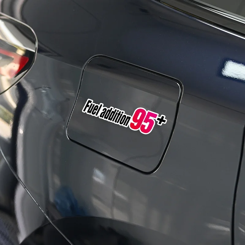 

1PC 12cm Fuel Addition Number Waterproof Vinyl Sticker For Car Motorcycle Fuel Tank Decor, Assorted Options