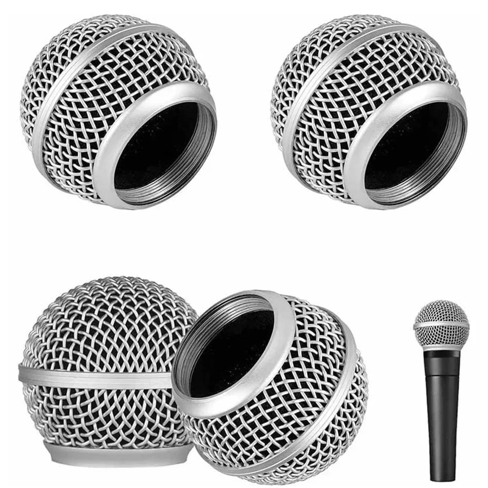 Replacement Microphone Head Steel Grille Ball Cover For SM-58 Handheld MIC Grill Mesh Head For Shure Beta 58A 87A PG58 Header