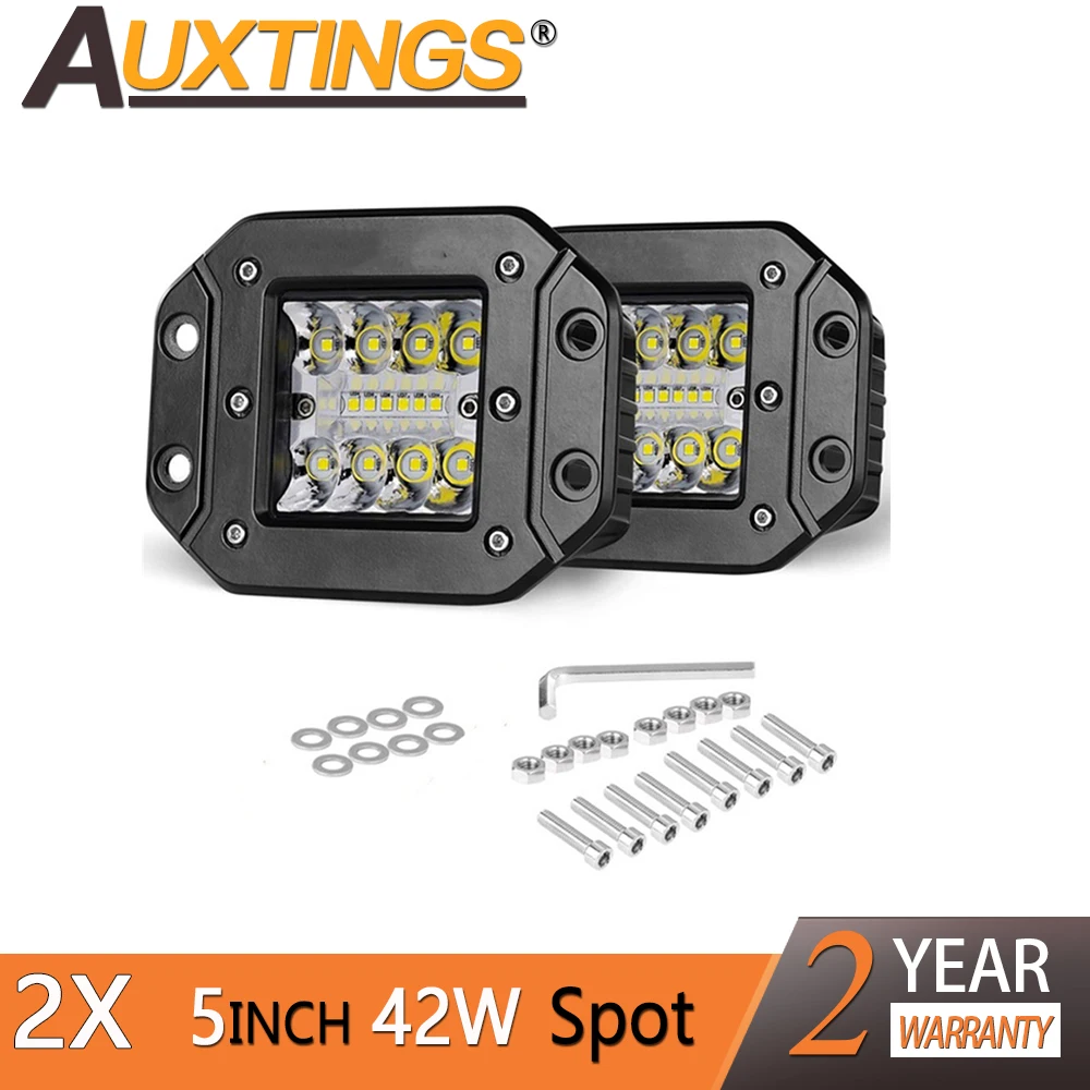 Auxtings 5inch 42W led bar Work Light Spot Light For Off Road ATV UTV UAZ 4x4 Auto Driving Fog Light Car Styling 12V 24V