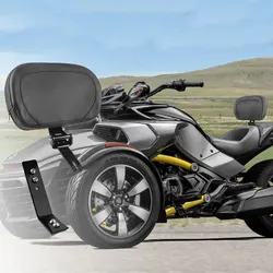 Driver Backrest Mount Kit Adjustable with Storage Pouch for Can-AM Spyder F3 F3S F3T F3LTD 2015-2024 Waterproof Seat Accessories
