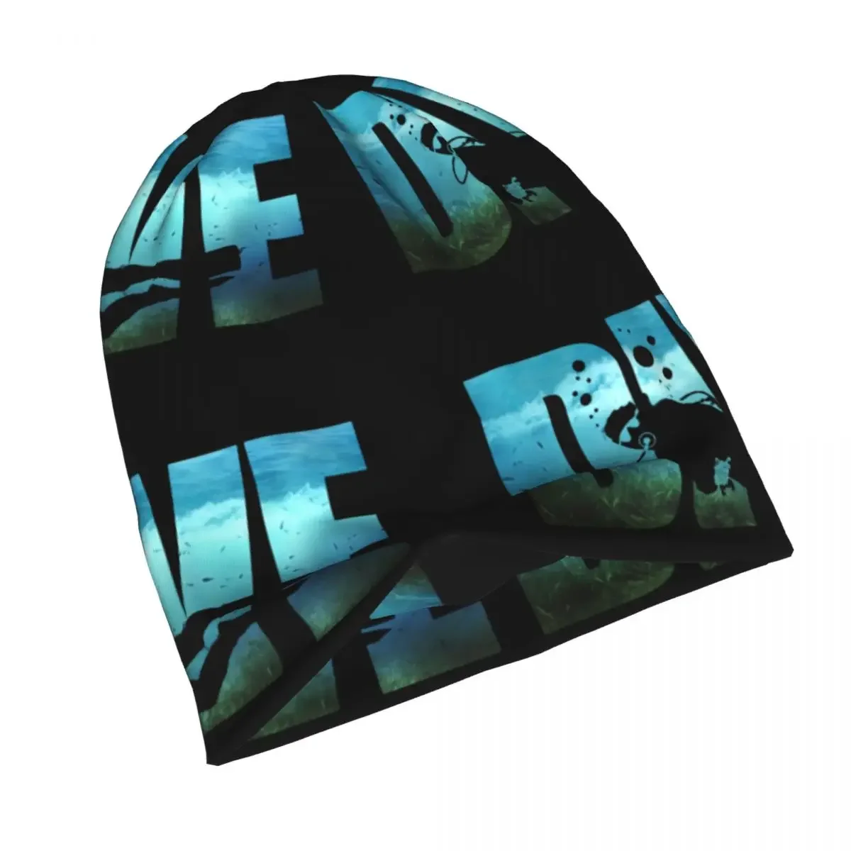 DIVE Scuba Diving Bonnet Hats Hip Hop Outdoor Skullies Beanies Hats Snorkeling for Men Women Knitting Hats Spring Head Wrap Caps