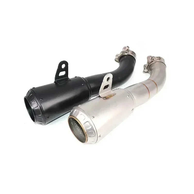 Motorcycle Exhaust Escape Modified Muffler Connection Middle Link Pipe Slip On For Yamaha R25 R3 R25 MT03 MT25 2014-2020