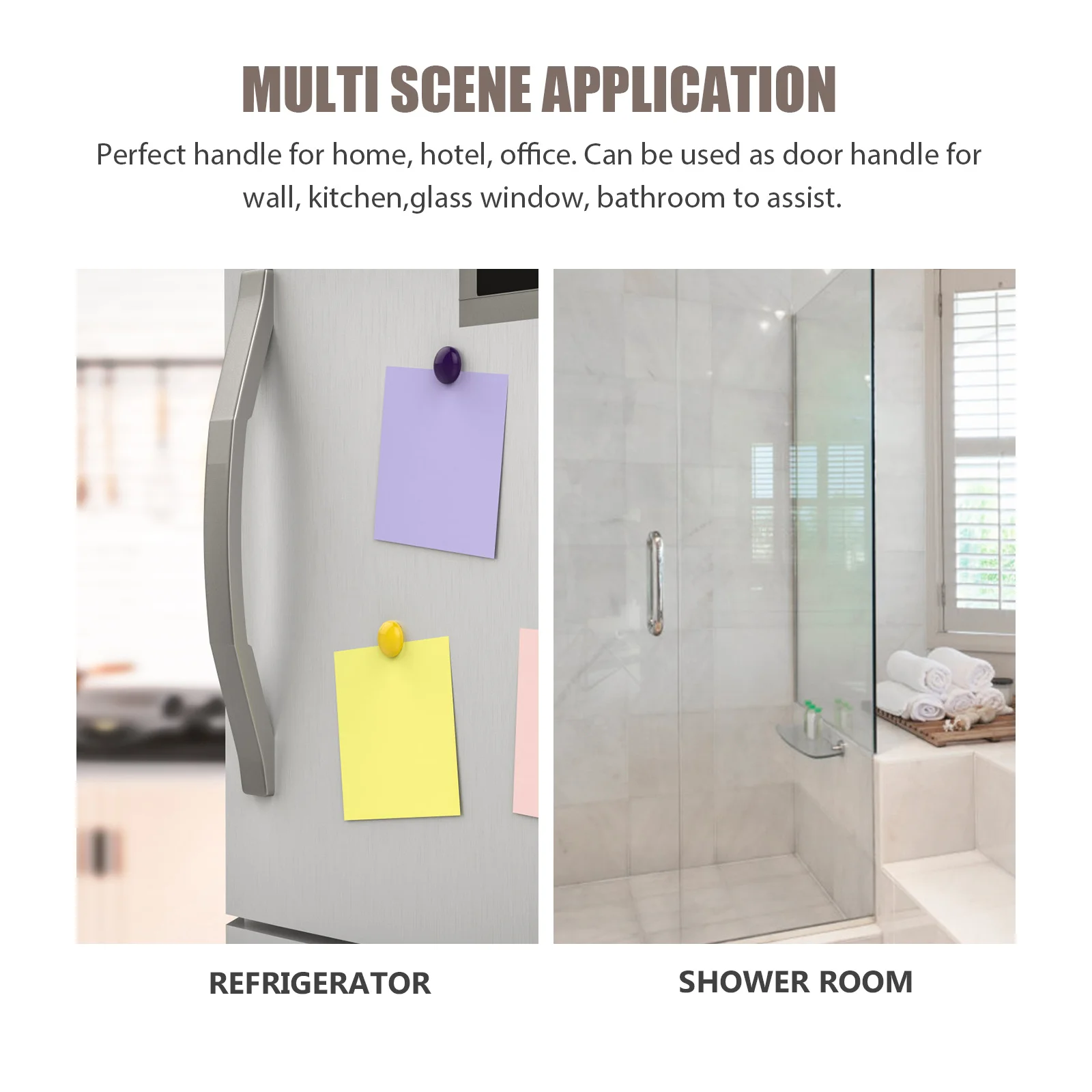 

Window Door Punch Free Grab Adhesive Shower Handle Long Lasting Durable Bathroom Support Handle Necklace