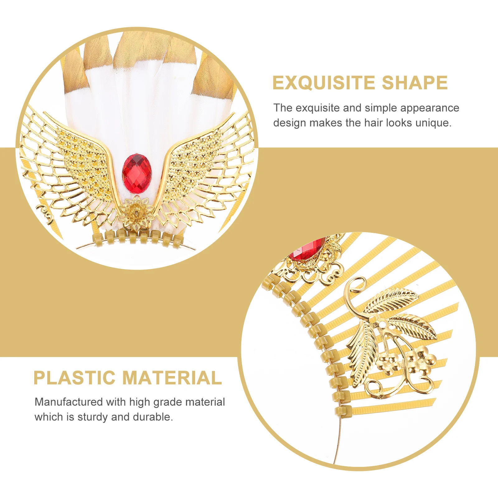 

Virgin Hairband Durable Exquisite Elegant Hair Decoration for Wedding Party Engagement DIY Headband Headband