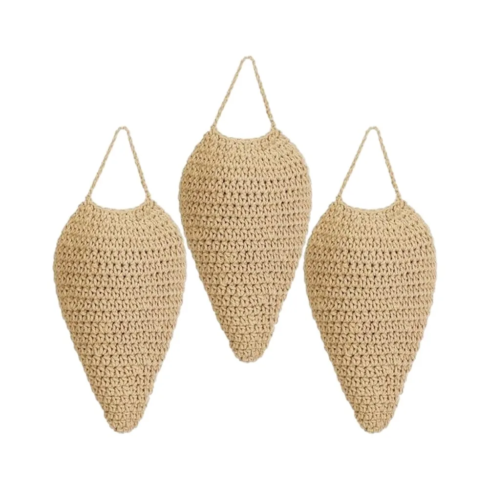 Three Piece Crochet Wasp Decoy Bag Set Built for Durability in For Outdoor Environments Including Humid Conditions