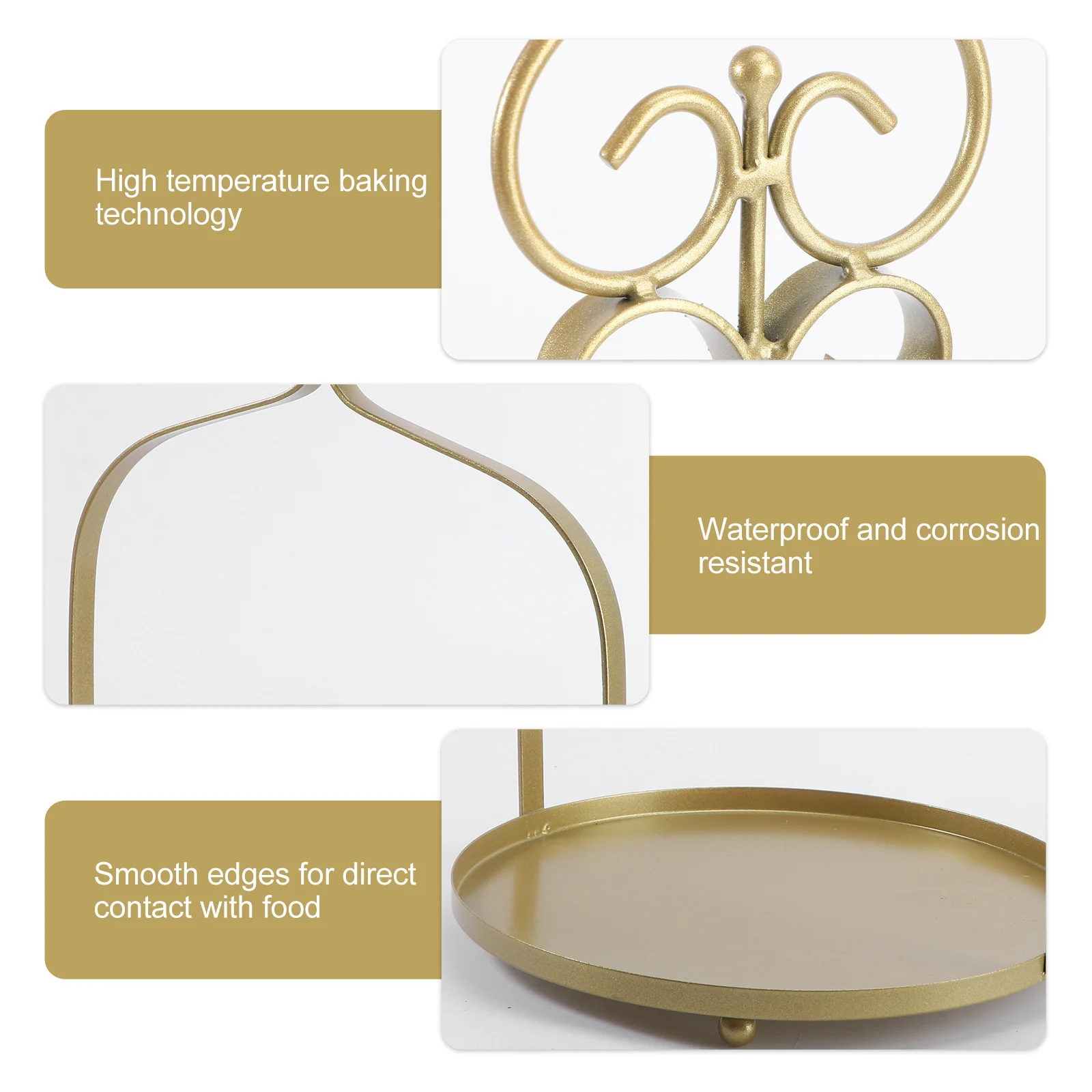 

Cake Stand Basket Parties Dessert Iron Wedding Shelf Decorative Rack Adornment Storage Desktop