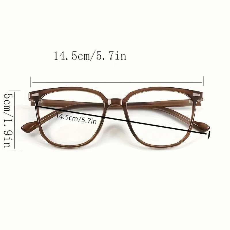 Women's Blue Light Blocking Glasses  Stylish Square Full-Frame PC Eyewear Multiple Colors Available image 4