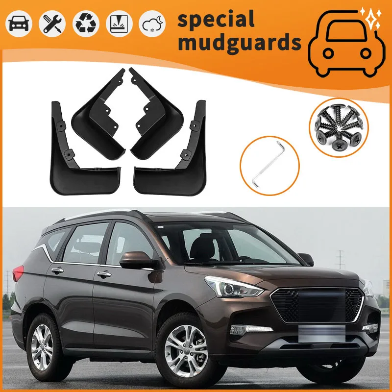 

For 17-23 models of Great Wall Haval M6 M6PLUS Mudguards Fender Mudflaps Front Rear Flares Splash Guards Cover Car Accessorie