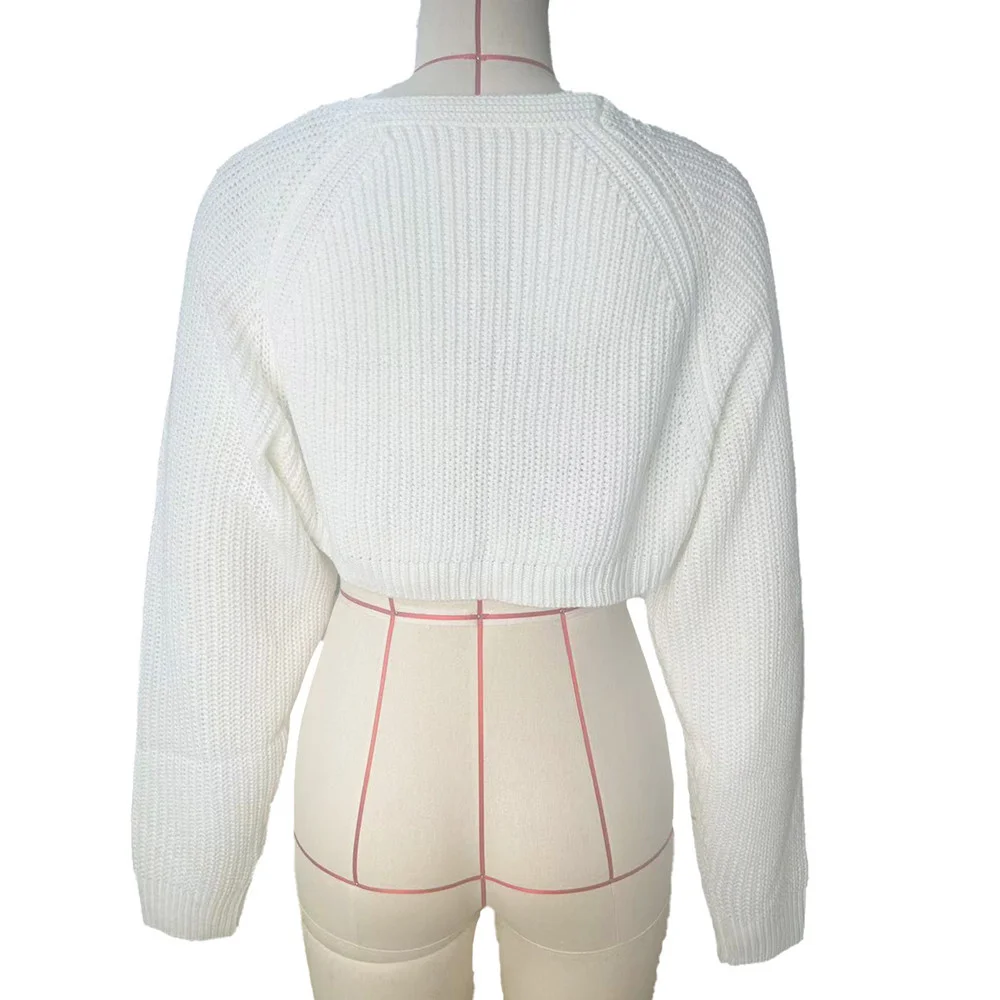 Warm Oversized Chunky Knit Loose Shrug Sport Ctop Tops image 5