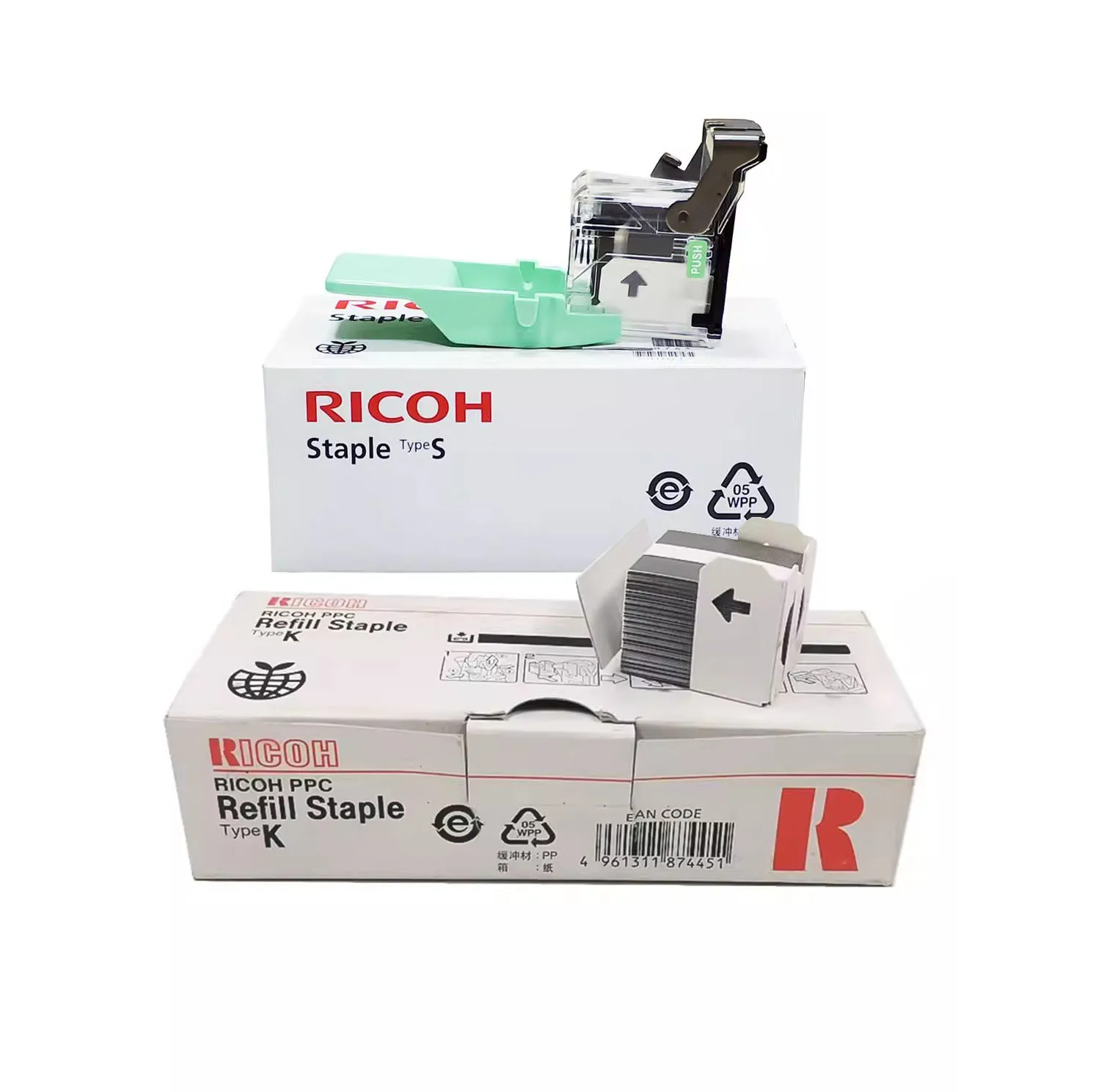 Original Staple Type S Refill Staple TyPe K for Ricoh 7500 1075 2075 7001 7502 8000 8001 C3300 3001 3501 SR 790 860 3150 3000