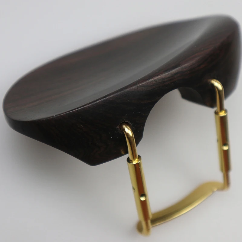 1pcs 4/4 Violin Chinrest Central Type Violin Chin Rest With Clamps/Bracket/screw Ebony Wood
