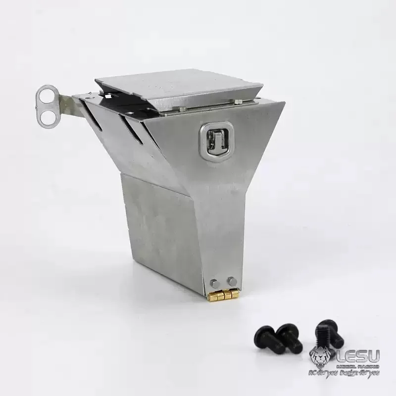 LESU Metal Toolbox Of Mudguard for DIY Tamiyaya 1/14 RC Tractor Truck Car Hydraulic Dumper Trailer Th15076-SMT3