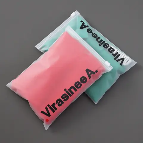 맞춤형 로고 인쇄 플라스틱 가방, 슬라이드, 매트, 프로스트, 생분해, 지퍼, 클리어, 의류, 티셔츠, 폴리 지퍼, wi