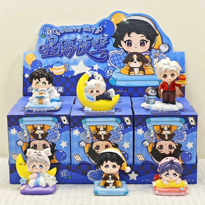 

Love And Deepspace Starry Sky Blind Box Collectible Character Figure Desktop Ornament Birthday Gift For Game Enthusiasts