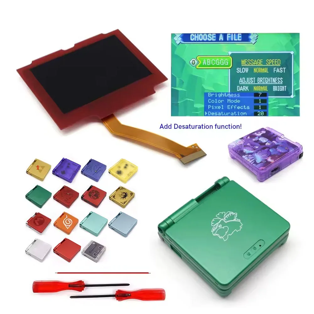 hispeedido-laminated-v5-ips-gba-sp-backlight-lcd-screen-kits-built-in-osd-frm-menu-no-need-cut-shell-case-easy-to-install